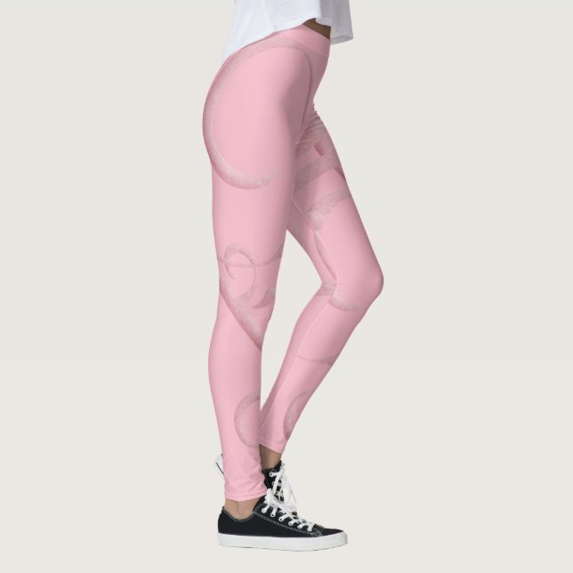 Leggings do estilo rosa (Direita)