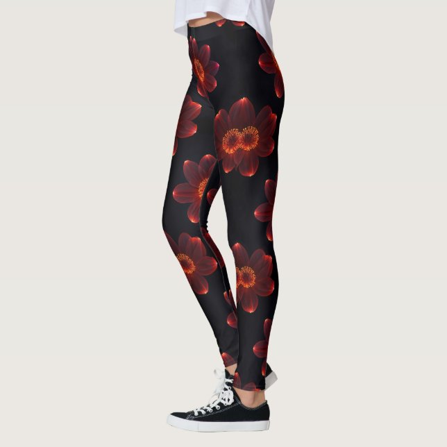 Leggings do Flor Neon Fiery (Esquerda)