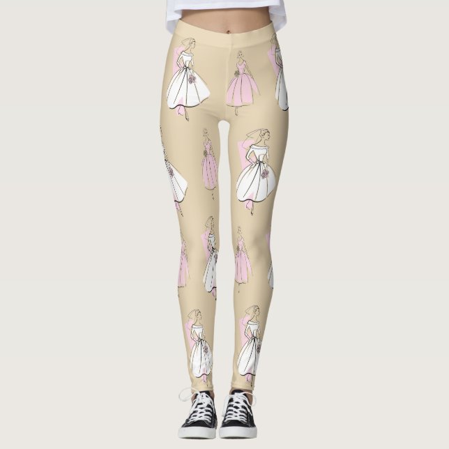 Leggings do grupo neutro de noivas de moda (Frente)