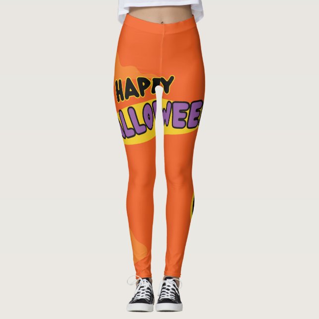 Leggings do Halloween. Calças de Halloween. Leggin (Frente)