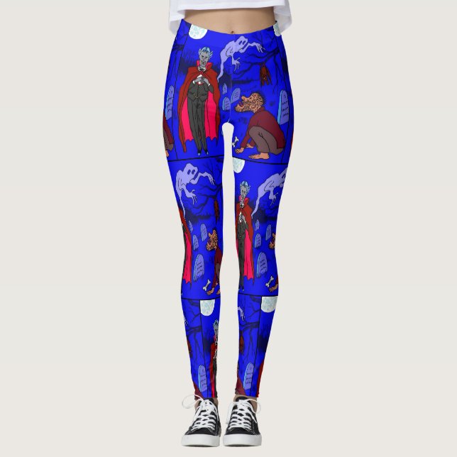 Leggings do Halloween por dalDesignNZ (Frente)