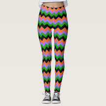 Leggings do Halloween Zigzag