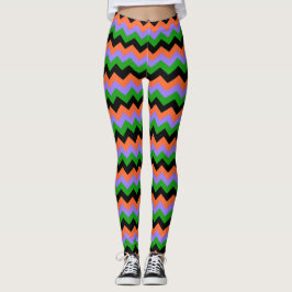 Leggings do Halloween Zigzag