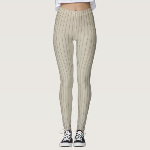 Leggings do Impressão da linha do Hetero do ouro.