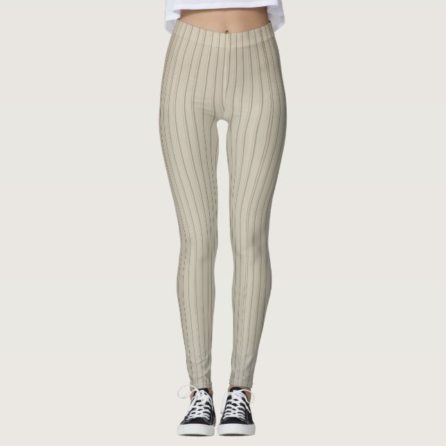 Leggings do Impressão da linha do Hetero do ouro. (Frente)