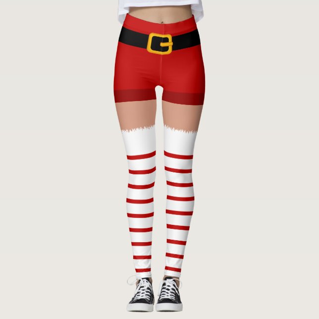 Leggings do Natal Santa Claus (Frente)