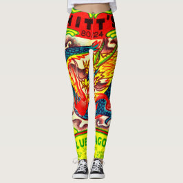 Leggings do pacote Vintage Fireworks colorido