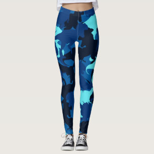 Leggings do padrão da camuflagem do dinossauro az