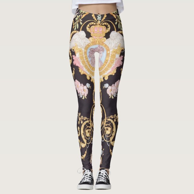 Leggings do padrão da Coleção de Anjos Versace (Frente)
