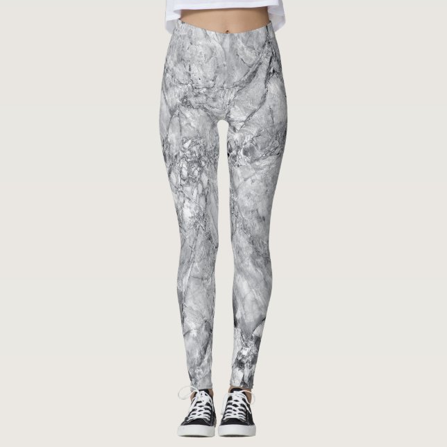 Leggings do padrão da pedra Marble (Frente)