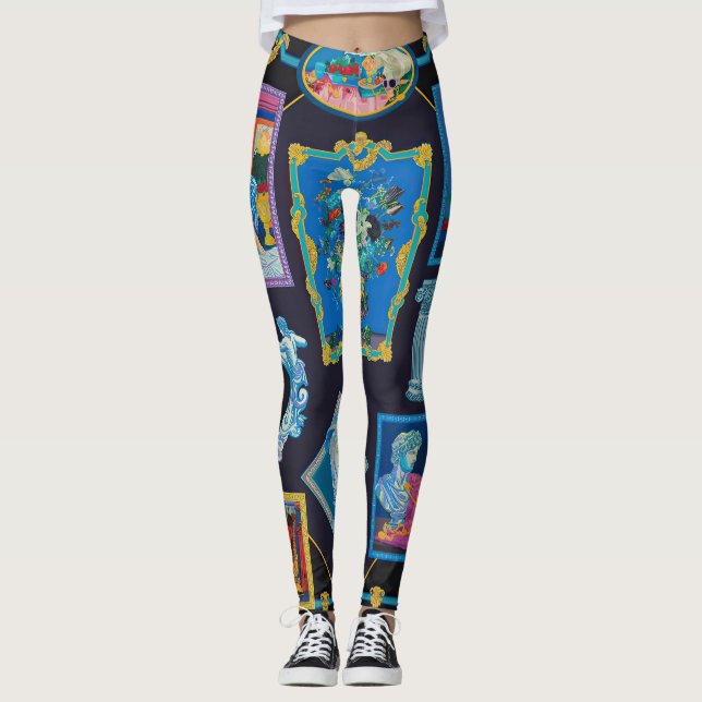 Leggings do padrão de Coleção Versace picasso (Frente)