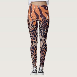 Leggings do padrão do Tigre japonês
