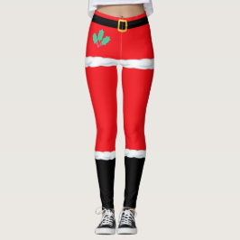 Leggings do Papai Noel de Natal