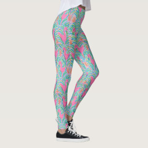 Leggings do Partido da Selva Flamingo