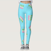 Leggings do Pastel Dango Azul Anime
