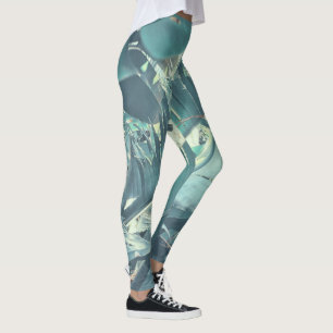 Leggings do Pêssego de Árvore de Banana Selvagem