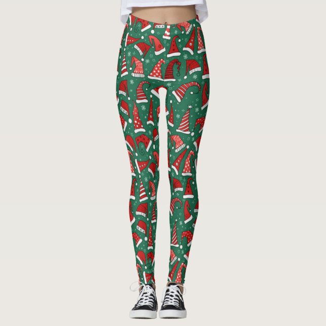 Leggings do Santa Hats (Frente)