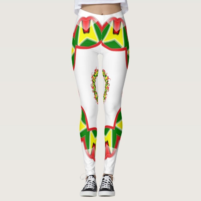Leggings do Sinalizador da Guiana (Frente)
