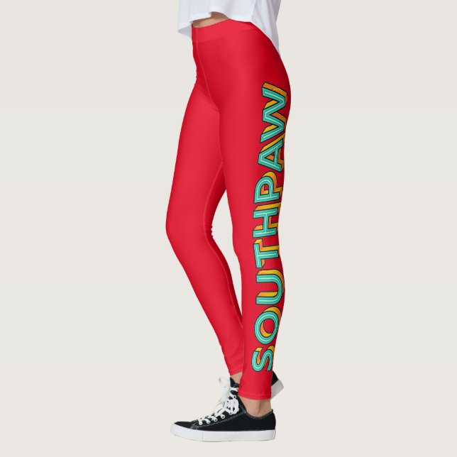 Leggings do Southpaw de pop Art (Esquerda)