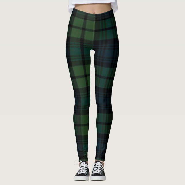 Leggings do Tecido Tartan (Frente)