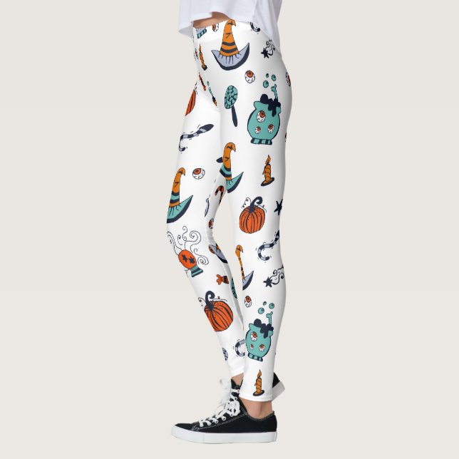 Leggings do tema do Dia das Bruxas Cutes (Esquerda)