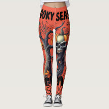 Leggings do tema do Halloween