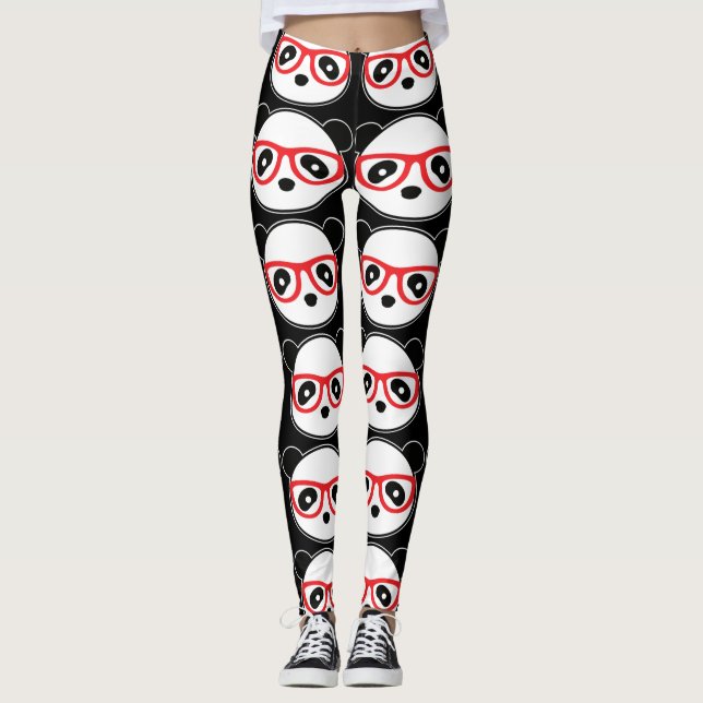 Leggings do Urso Panda - Leggings da Moda (Frente)
