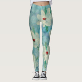 Leggings do Visto de Arte Floral