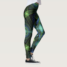 Leggings do Yoga Universo Fractal Art Mandala