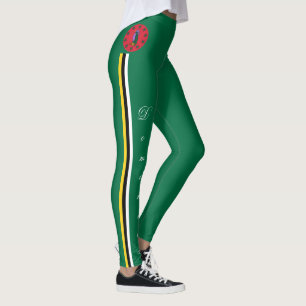 Leggings dominica de moda, Dominica Flag/esportes