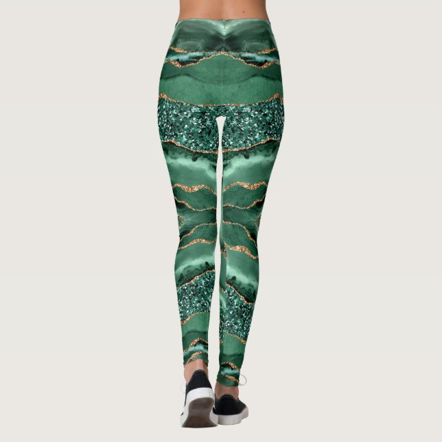 Leggings Douradas do Emerald Green (Verso)