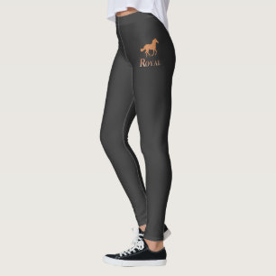 Leggings Douradas e pretas de luxo elegantes