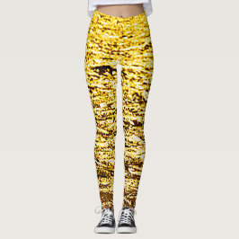 Leggings Douradas em Pyrite