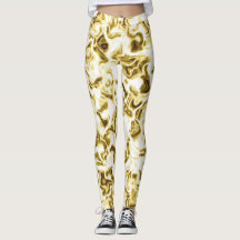 Leggings Douradas Leggings Na moda-Patternos Doura
