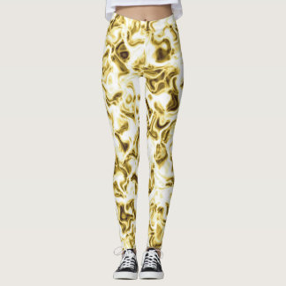 Leggings Douradas Leggings Na moda-Patternos Doura