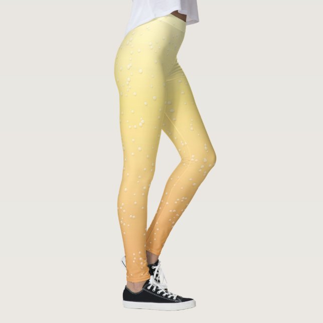 Leggings Elegantes Bolhas de Champanhe (Direita)