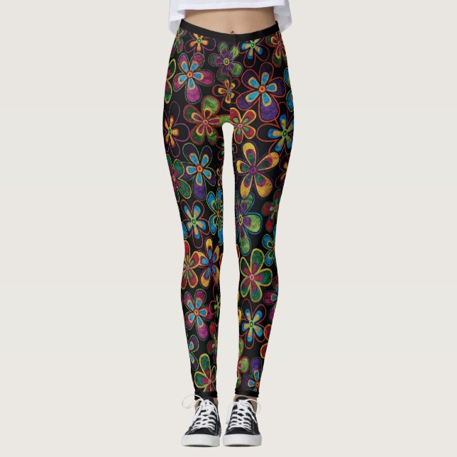 Leggings Elegantes com Padrão (Frente)