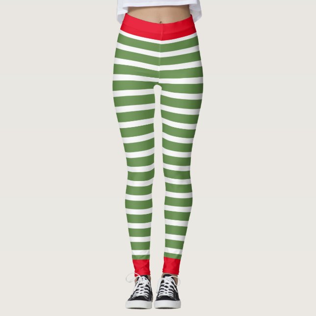 Leggings Elf de Férias | Calças De Figurino De Elf (Frente)