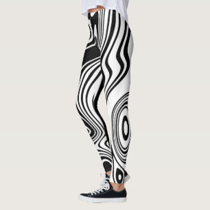 Leggings em branco e preto ou escolha cores