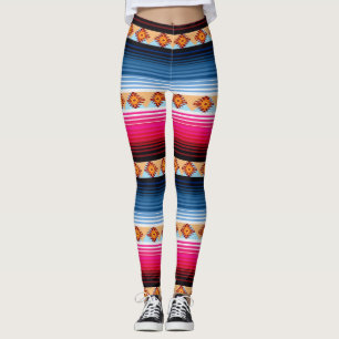 Leggings em branco tradicionais mexicanas