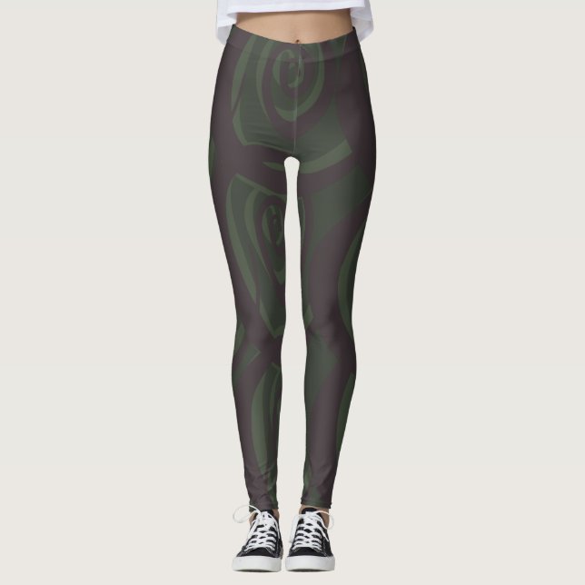 leggings em espiral (Frente)