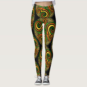 leggings em espiral celta