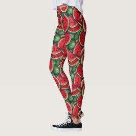 Leggings em fatias de melancia - Cuta