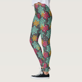 Leggings em flocos de neve