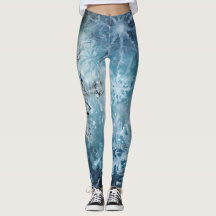 Leggings em flocos de neve - Bonito