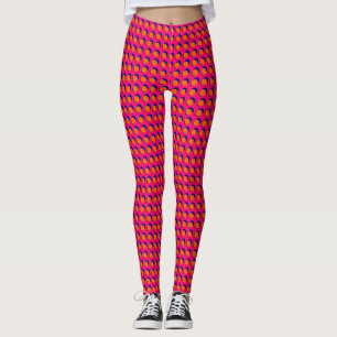 Leggings em forma de laranja rosa