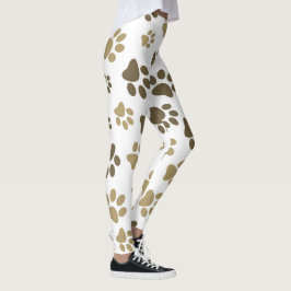Leggings em forma de pata feminina