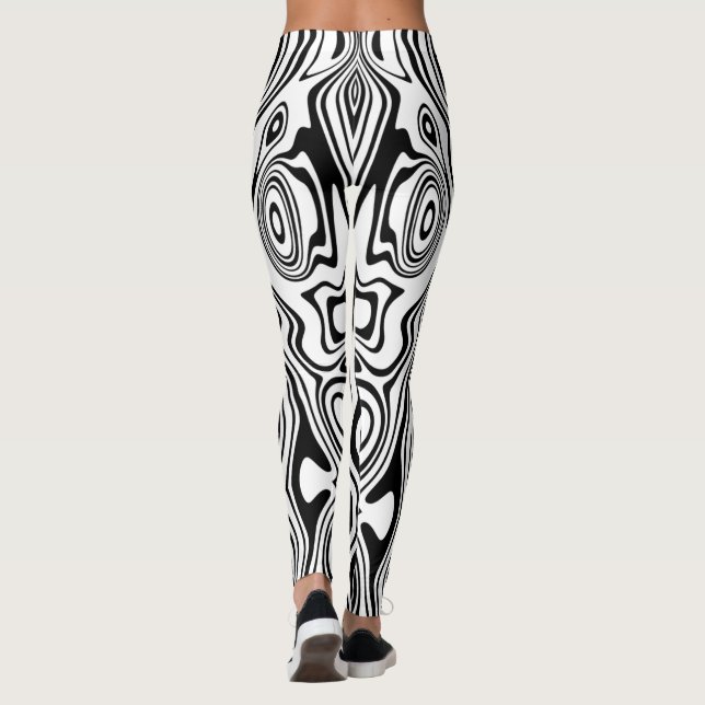 Leggings em preto e branco (Verso)