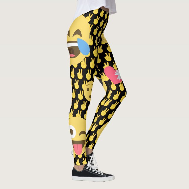 Leggings Emoji Cute e Engraçado (Direita)