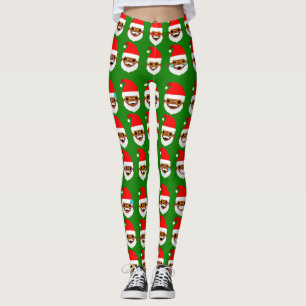 leggings emoji emoticons dos papais noeis africano